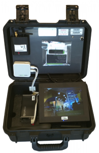Rapidly Deployable Video Surveillance (RDVS) Platform Centralized and portable monitoring. Includes wireless access point, RDWC receivers, display, digital video recorder (DVR) and monitor.