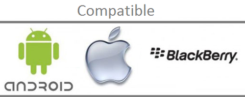 Compatible with Android, Apple iPhone and BlackBerry