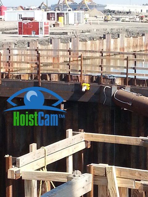 HoistCam Attached to Side of Excavator Dig Hole