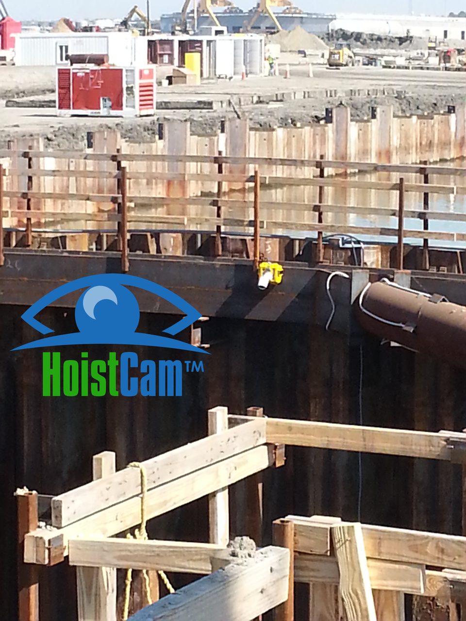 HoistCam Attached to Side of Excavator Dig Hole