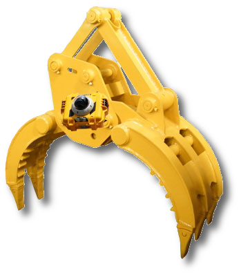 HoistCam camera mounted in a yellow grapple